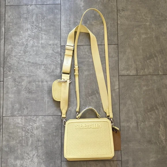Steve Madden Yellow Textured Crossbody Bag - Picture 5 of 10